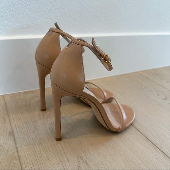 Stuart Weitzman Nudist Heels, Adobe Leather - Picture 13 of 16
